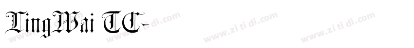 LingWai TC字体转换
